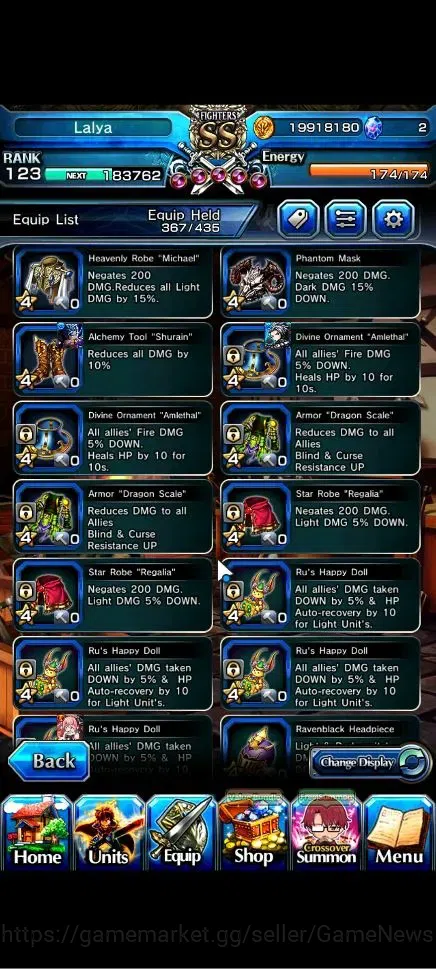Grand Summoners Accounts Global|Rank 123|20 Ascend+12 TW|(Roy,Inumuta,Emiya image 16