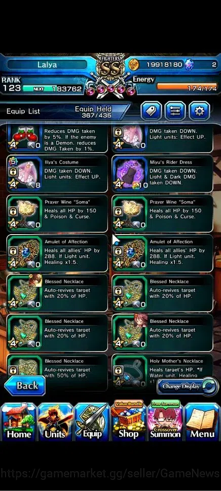 Grand Summoners Accounts Global|Rank 123|20 Ascend+12 TW|(Roy,Inumuta,Emiya image 17