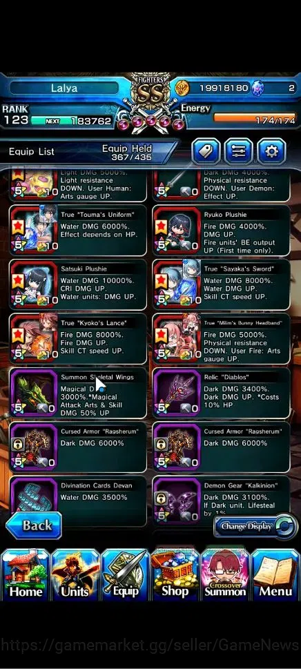Grand Summoners Accounts Global|Rank 123|20 Ascend+12 TW|(Roy,Inumuta,Emiya image 18