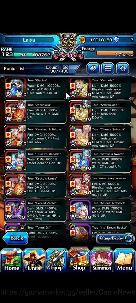 Grand Summoners Accounts Global|Rank 123|20 Ascend+12 TW|(Roy,Inumuta,Emiya image 6