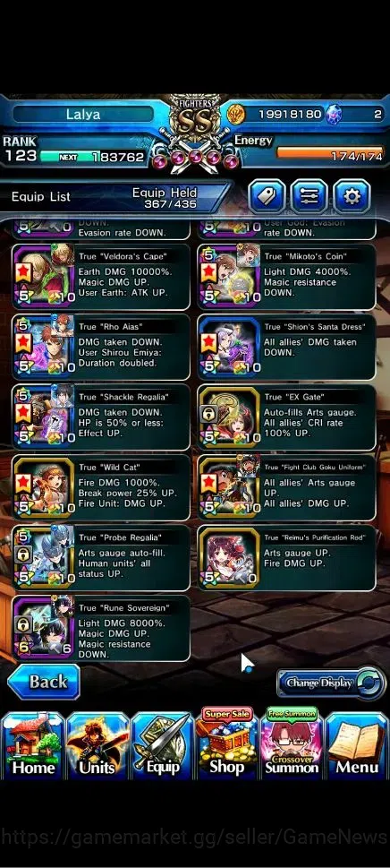 Grand Summoners Accounts Global|Rank 123|20 Ascend+12 TW|(Roy,Inumuta,Emiya image 8