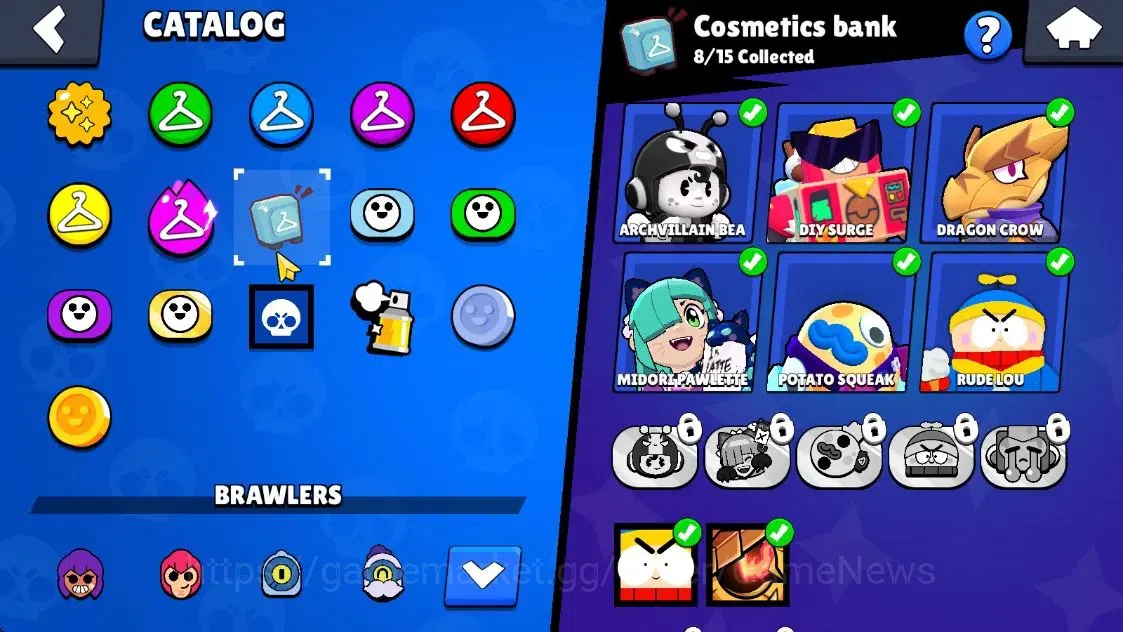 Brawl Stars Accounts 1374 Trophy|19 Brawlers 1 Max Lvl [Shelly]|24 Skins|1 Myth [Rude Lou] 4 Epic [Midori Pawlette]|CN 12
