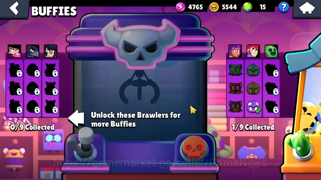 Brawl Stars Accounts 1374 Trophy|19 Brawlers 1 Max Lvl [Shelly]|24 Skins|1 Myth [Rude Lou] 4 Epic [Midori Pawlette]|CN 15