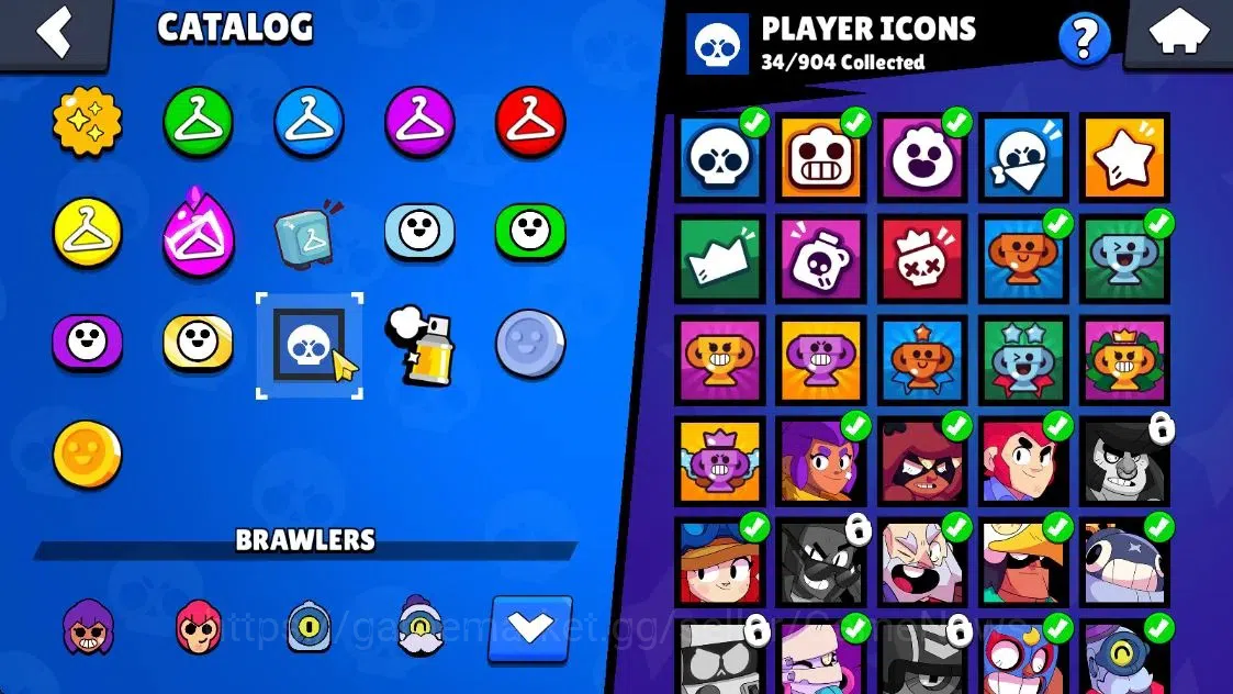 Brawl Stars Accounts 1374 Trophy|19 Brawlers 1 Max Lvl [Shelly]|24 Skins|1 Myth [Rude Lou] 4 Epic [Midori Pawlette]|CN 18