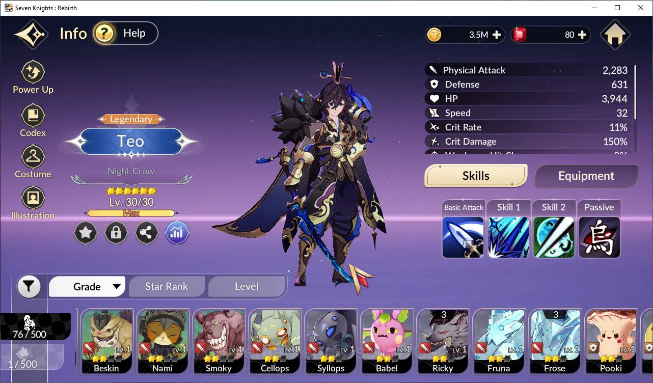 Seven Knights Re:Birth Accounts [Re:BIRTH] Global Starter 4 Legendary+ 10 HSV (Teo image 11