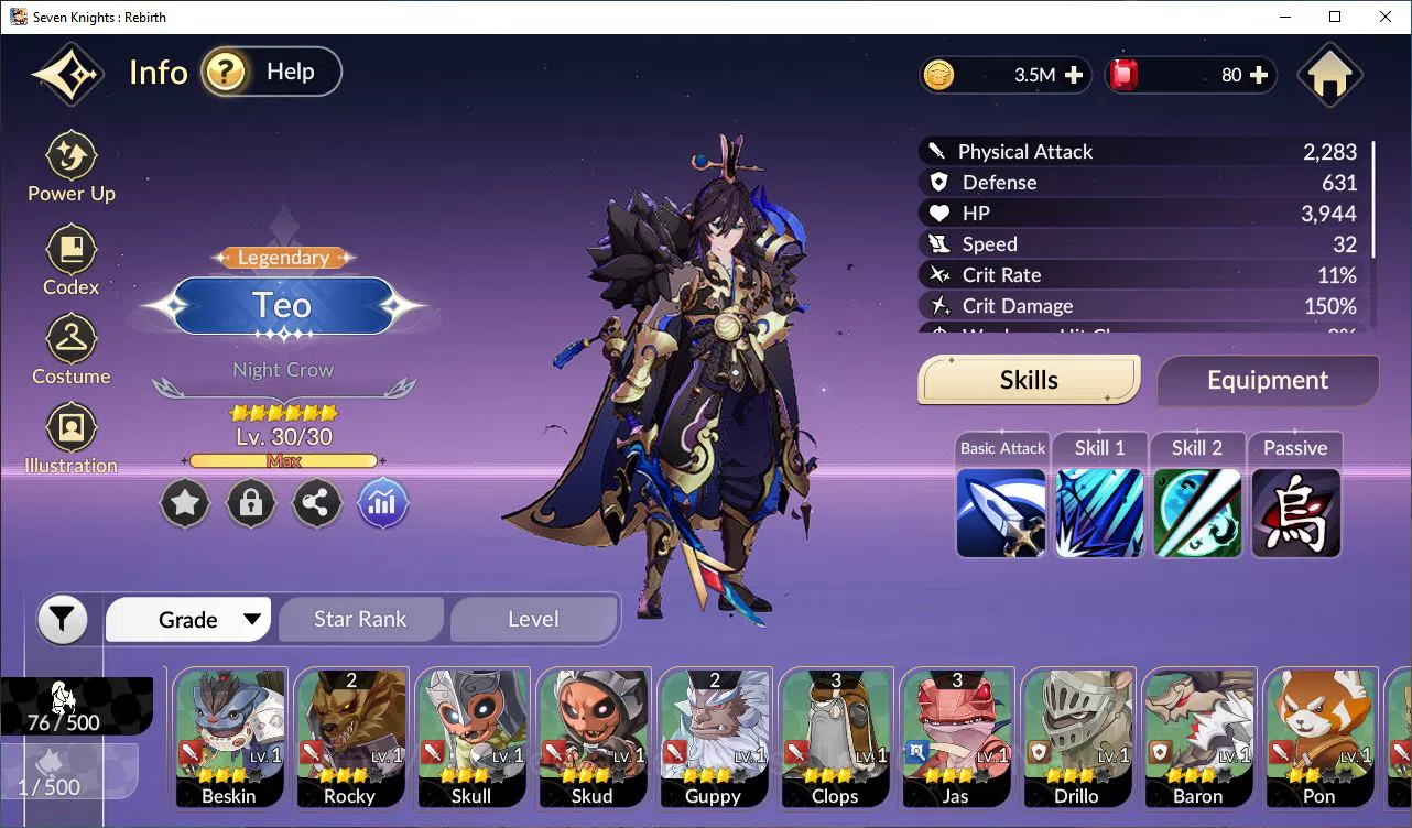 Seven Knights Re:Birth Accounts [Re:BIRTH] Global Starter 4 Legendary+ 10 HSV (Teo image 12