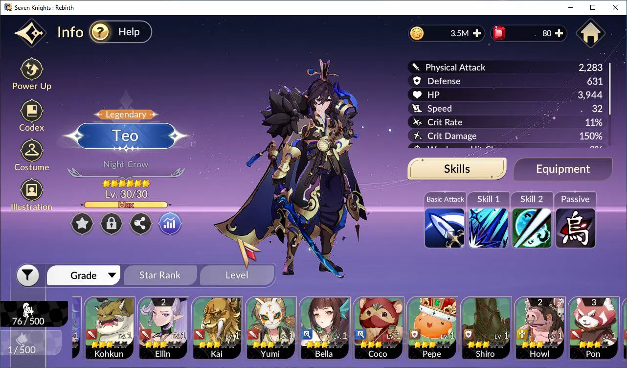 Seven Knights Re:Birth Accounts [Re:BIRTH] Global Starter 4 Legendary+ 10 HSV (Teo image 13