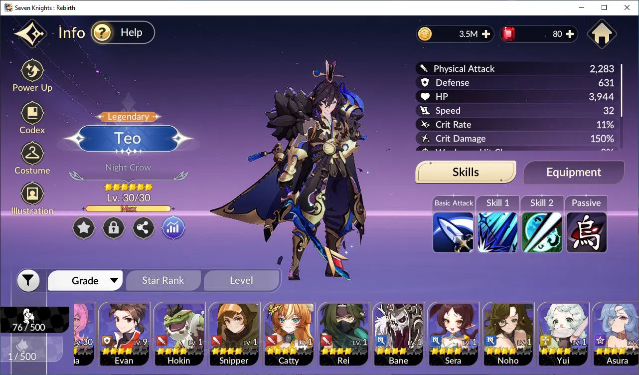 Seven Knights Re:Birth Accounts [Re:BIRTH] Global Starter 4 Legendary+ 10 HSV (Teo image 14