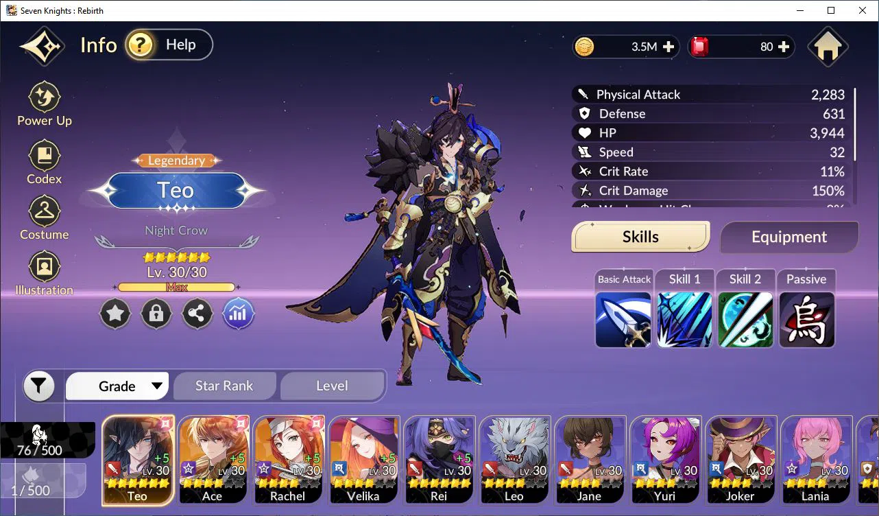 Seven Knights Re:Birth Accounts [Re:BIRTH] Global Starter 4 Legendary+ 10 HSV (Teo image 15