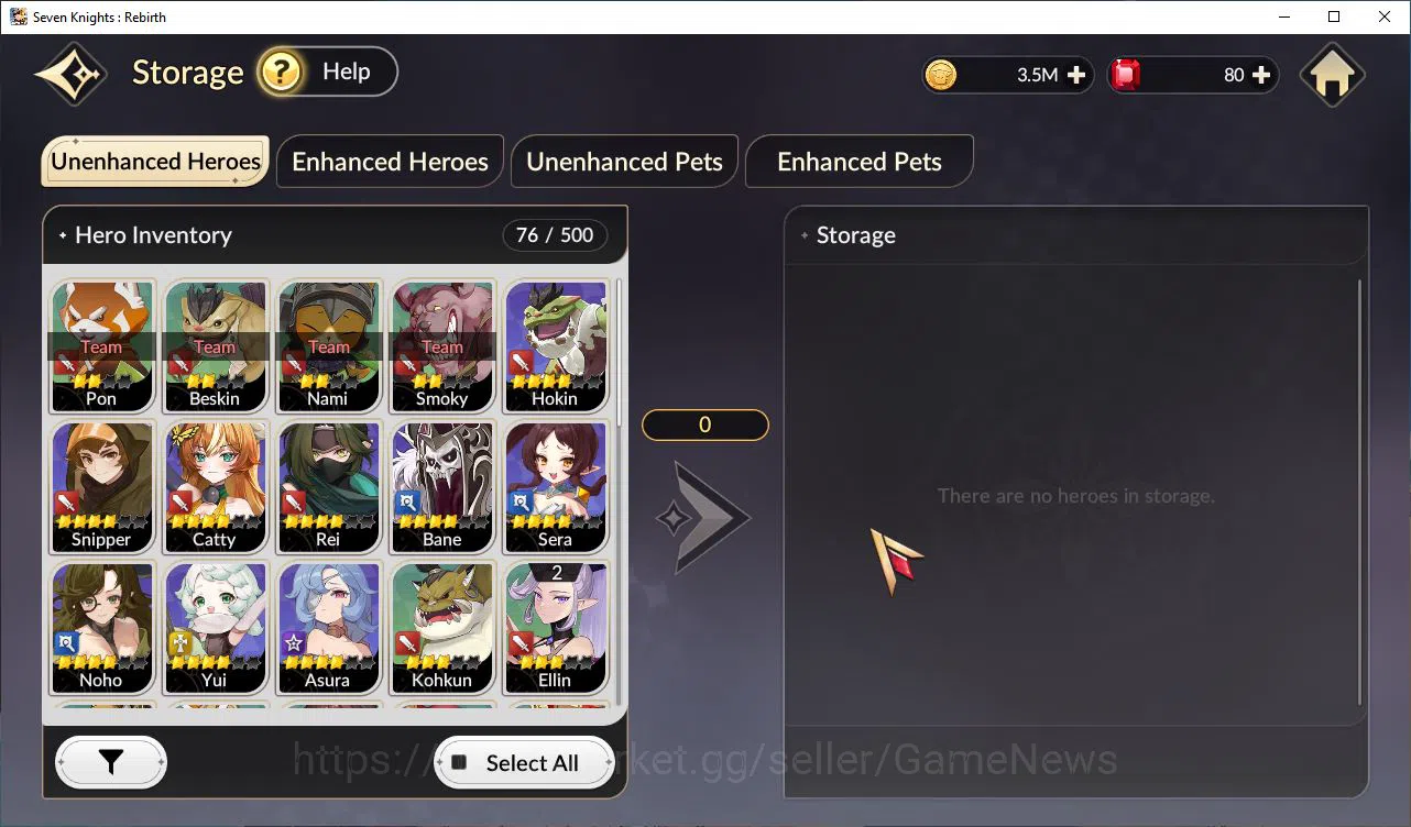 Seven Knights Re:Birth Accounts [Re:BIRTH] Global Starter 4 Legendary+ 10 HSV (Teo image 4