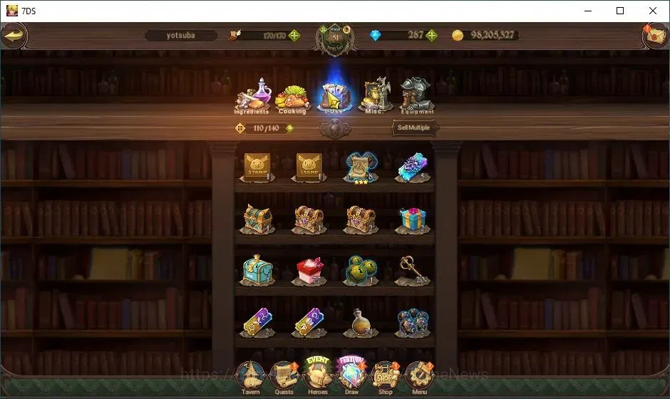 The Seven Deadly Sins: Grand Cross Accounts Global|287 Dm|1,1M CC|1 LR + 4 UR|Elizabeth,Nemesi image 14