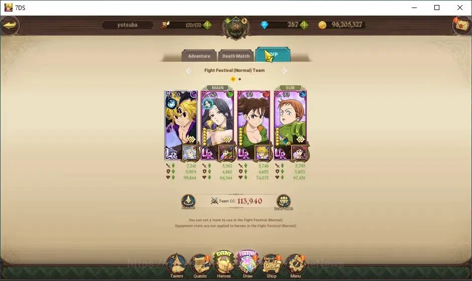 The Seven Deadly Sins: Grand Cross Accounts Global|287 Dm|1,1M CC|1 LR + 4 UR|Elizabeth,Nemesi image 8