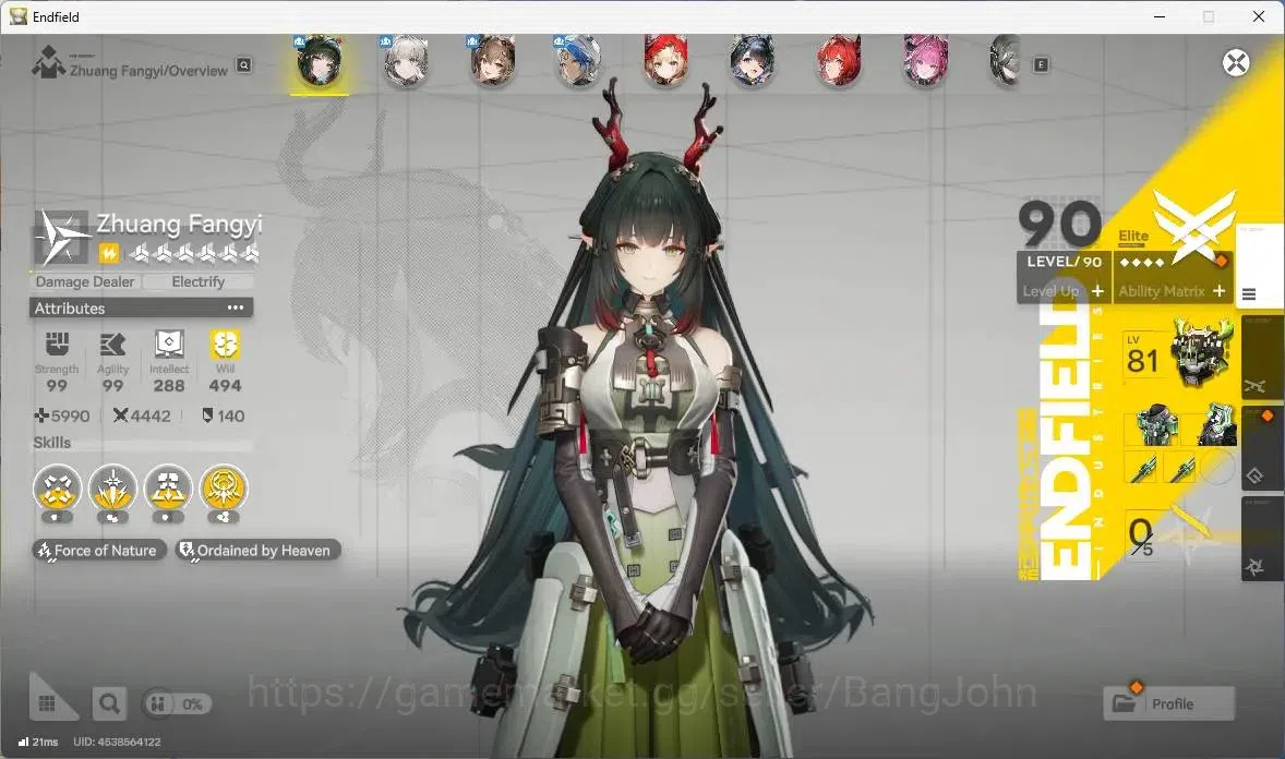 Arknights: Endfield Accounts Asia|Lv 60|6 Limit+5 Sign (Z.Fangyi, Gilberta, Ros image 5