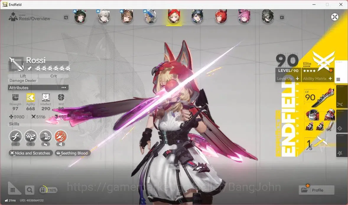 Arknights: Endfield Accounts Asia|Lv 60|6 Limit+5 Sign (Z.Fangyi, Gilberta, Ros image 7