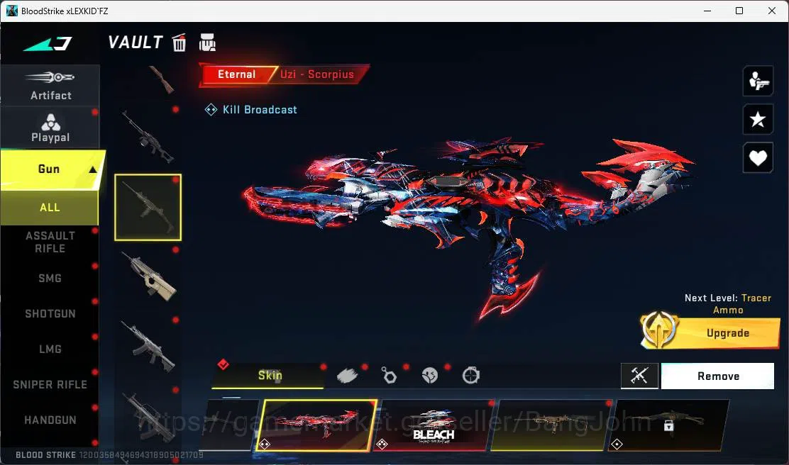 Blood Strike Accounts ASIA|2 EVO(GALIL,KAG)+5Mele|12Eter(Collab Bleach(Z image 10