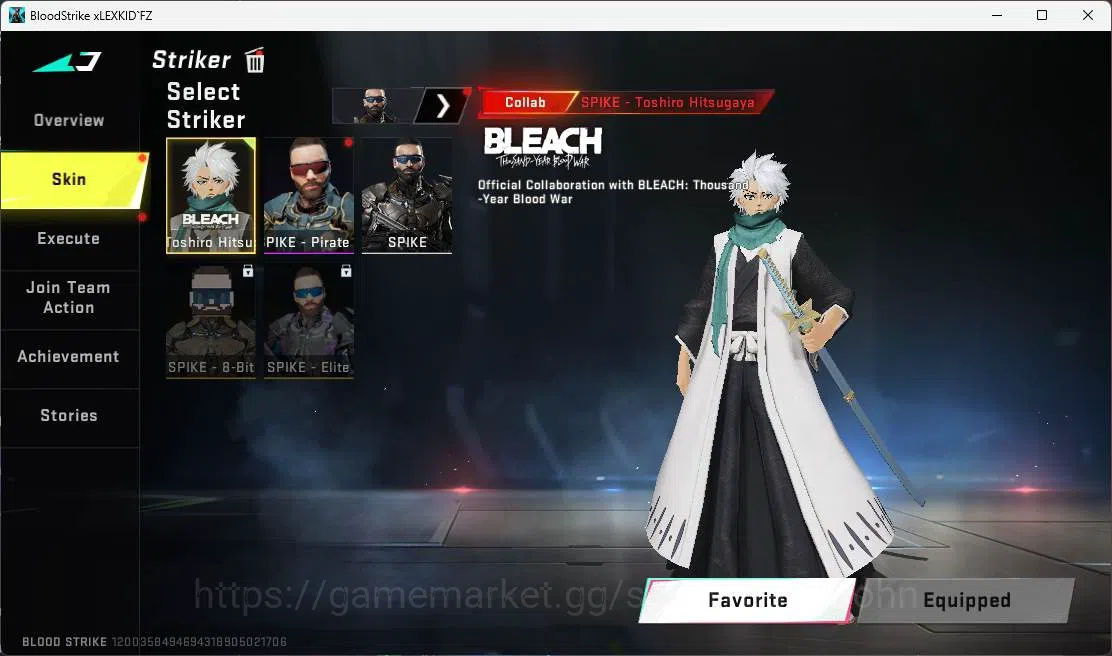 Blood Strike Accounts ASIA|2 EVO(GALIL,KAG)+5Mele|12Eter(Collab Bleach(Z image 2