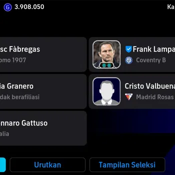 eFootball Accounts Legends & Iconic Players Mobile|PW3201|WayneRooneyEpic,Fillippo Inzaghi Epic,Cafu Epic,Giorgio Chiellini