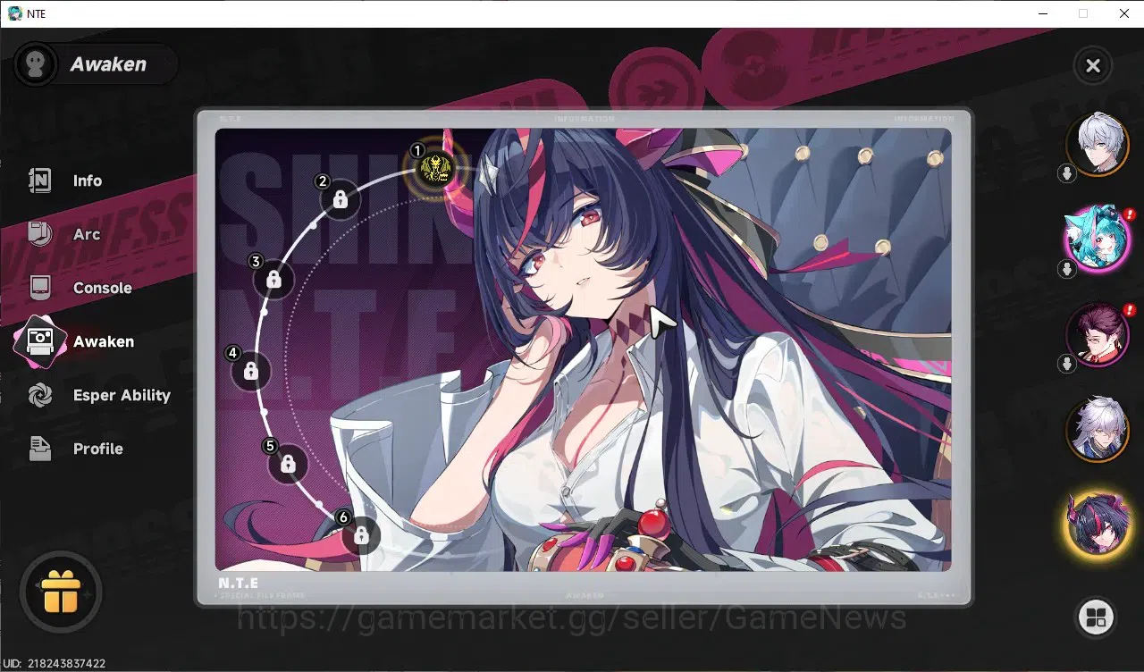 Neverness to Everness Accounts GLOBAL SEA|HL 3|2 SSR 1 Limited (Shinku A1),Baicang|3 Selector ON|Male MC|Log Mail|Take 2