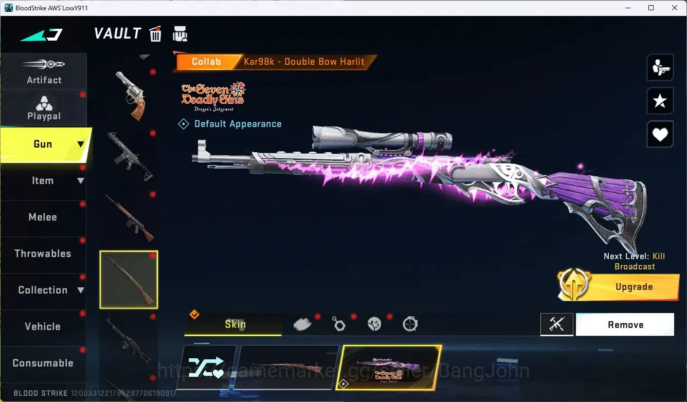 Blood Strike Accounts ASIA|1 Eternal: Desert Eagle|3 Collab Gun[TR&7DS]| image 11