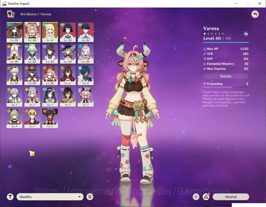 Genshin Impact Accounts Asia |Starter|AR 22|1 Limited+18(*4Charater)| Vare image 3