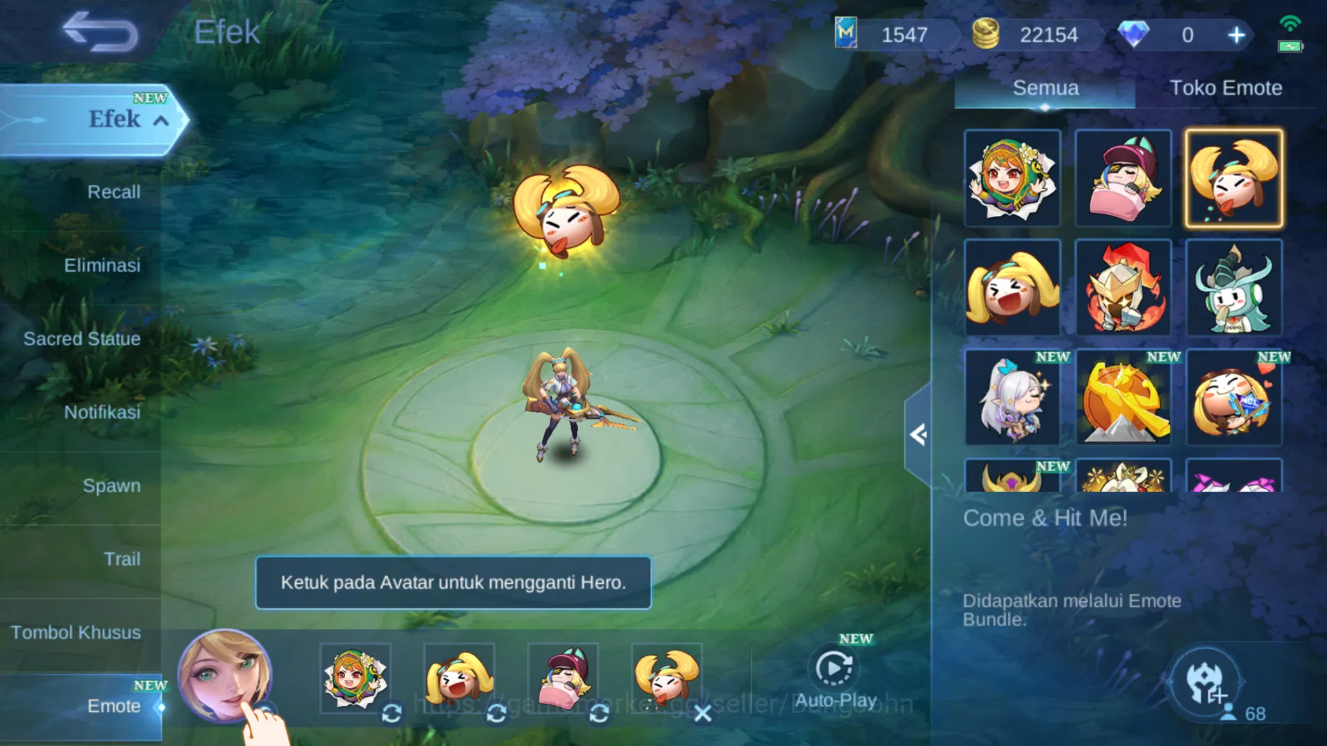 Mobile Legends: Bang Bang Accounts Hero 68 | Skin 124 | Create Kadita | Dragontamer K image 14