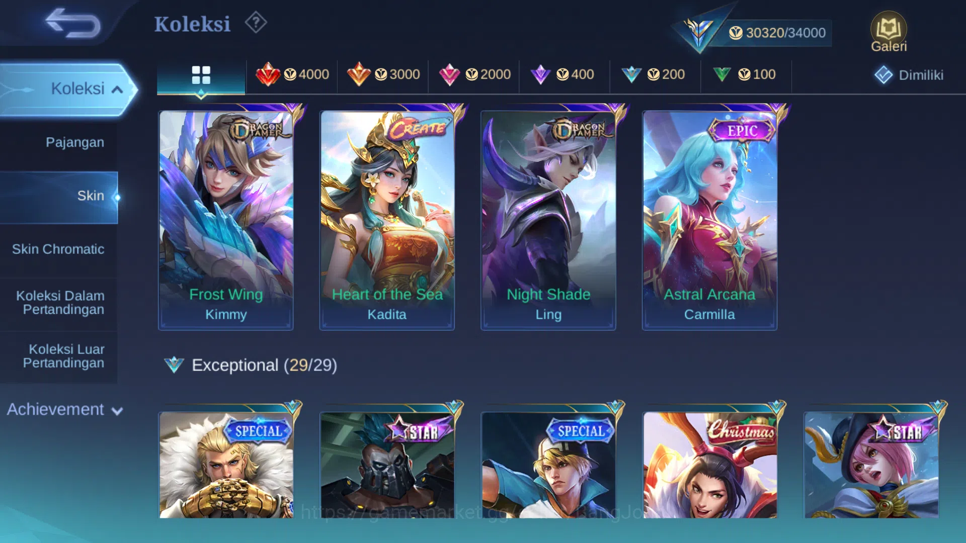 Mobile Legends: Bang Bang Accounts Hero 68 | Skin 124 | Create Kadita | Dragontamer K image 7