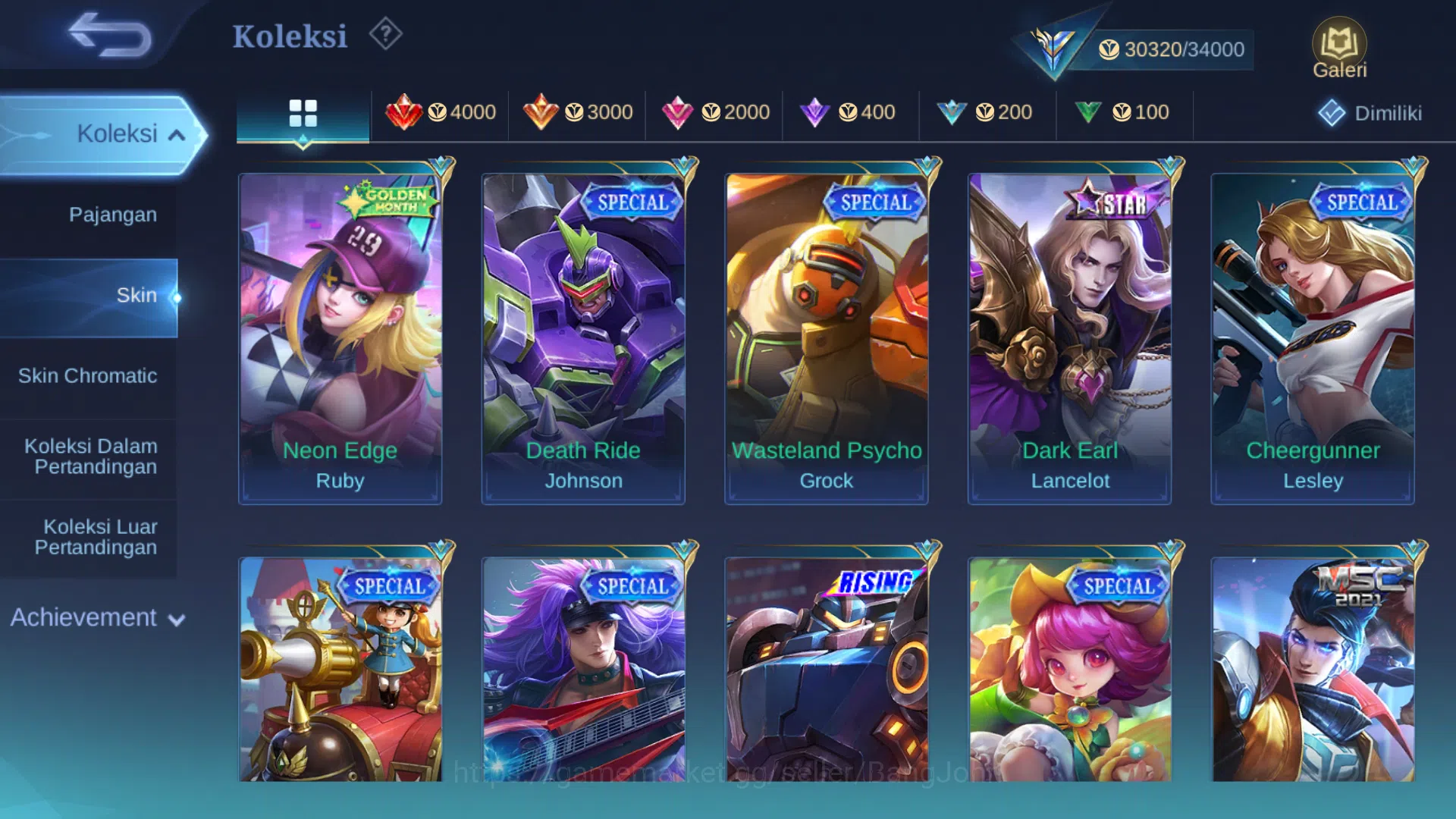 Mobile Legends: Bang Bang Accounts Hero 68 | Skin 124 | Create Kadita | Dragontamer K image 9