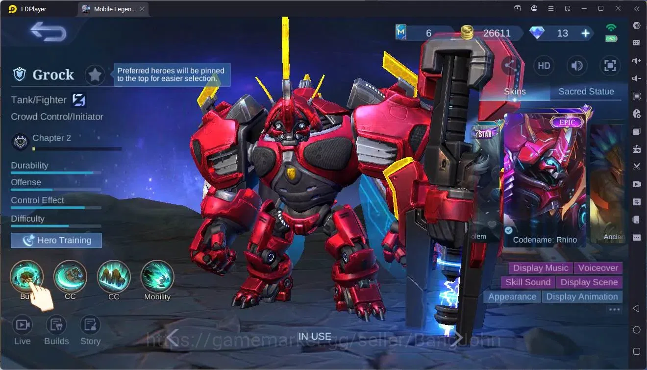 Mobile Legends: Bang Bang Accounts Global|Hero 51|Skin 44|Junior|CC Natalia|Epic Nana image 16