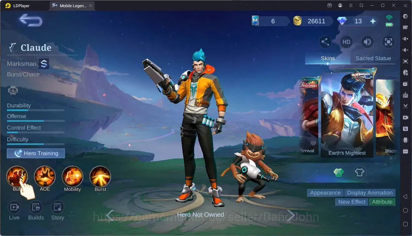 Mobile Legends: Bang Bang Accounts Global|Hero 51|Skin 44|Junior|CC Natalia|Epic Nana image 20