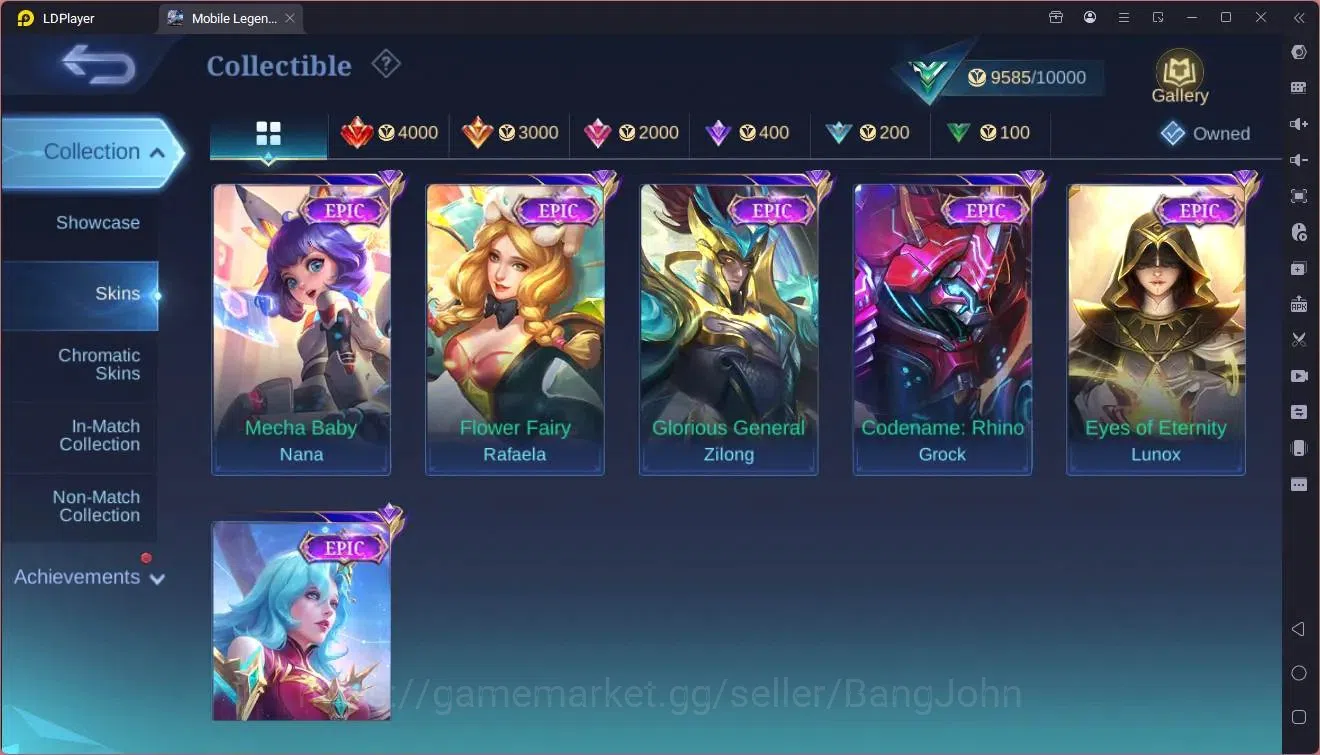 Mobile Legends: Bang Bang Accounts Global|Hero 51|Skin 44|Junior|CC Natalia|Epic Nana image 8