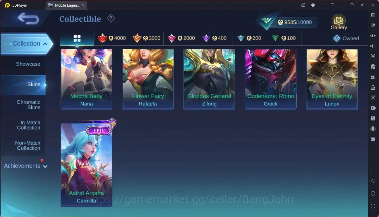 Mobile Legends: Bang Bang Accounts Global|Hero 51|Skin 44|Junior|CC Natalia|Epic Nana image 9