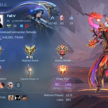 Mobile Legends: Bang Bang Accounts Others Global|Hero 80|Skin 144|Expert|ALL Star Moskov,LBox Karina,Collector Yi