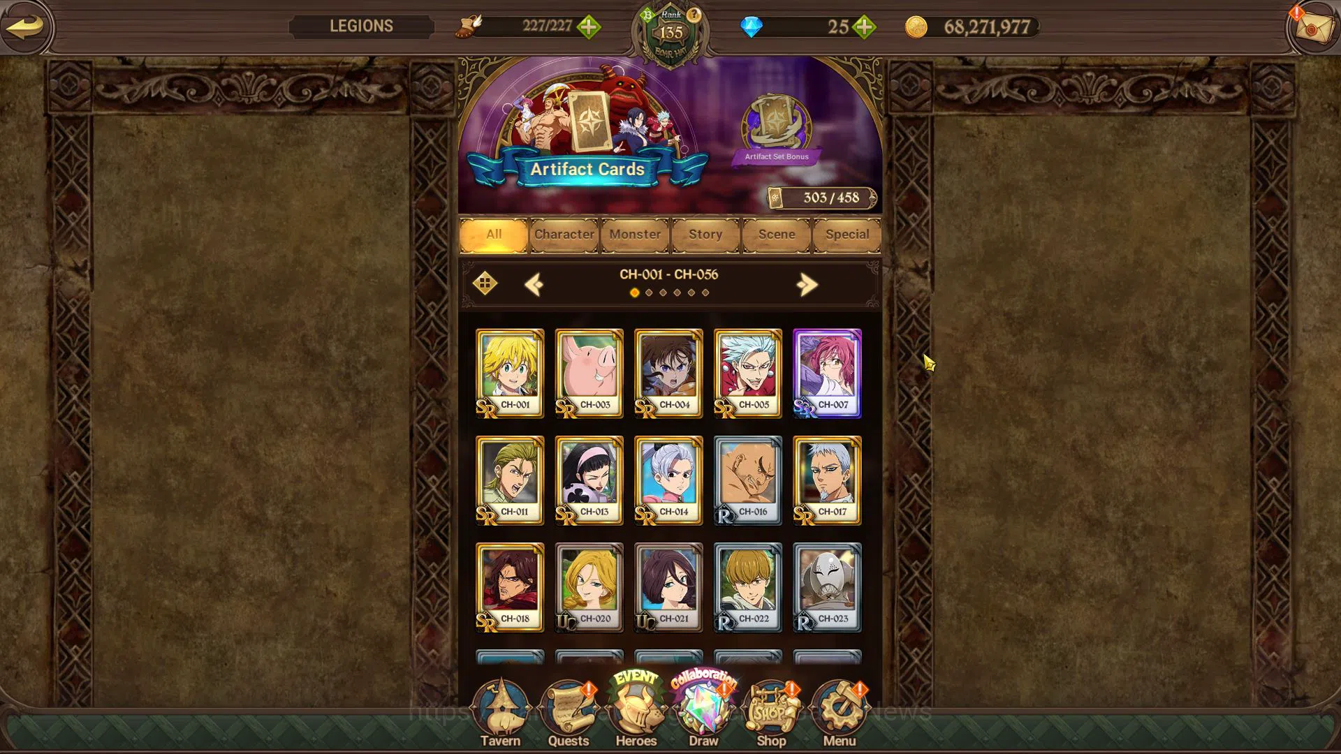 The Seven Deadly Sins: Grand Cross Accounts Endgame Asia|8,4M CC|8 LR+10 UR+Many Collab|Ludociel6/6,Diane6/6,HK 14
