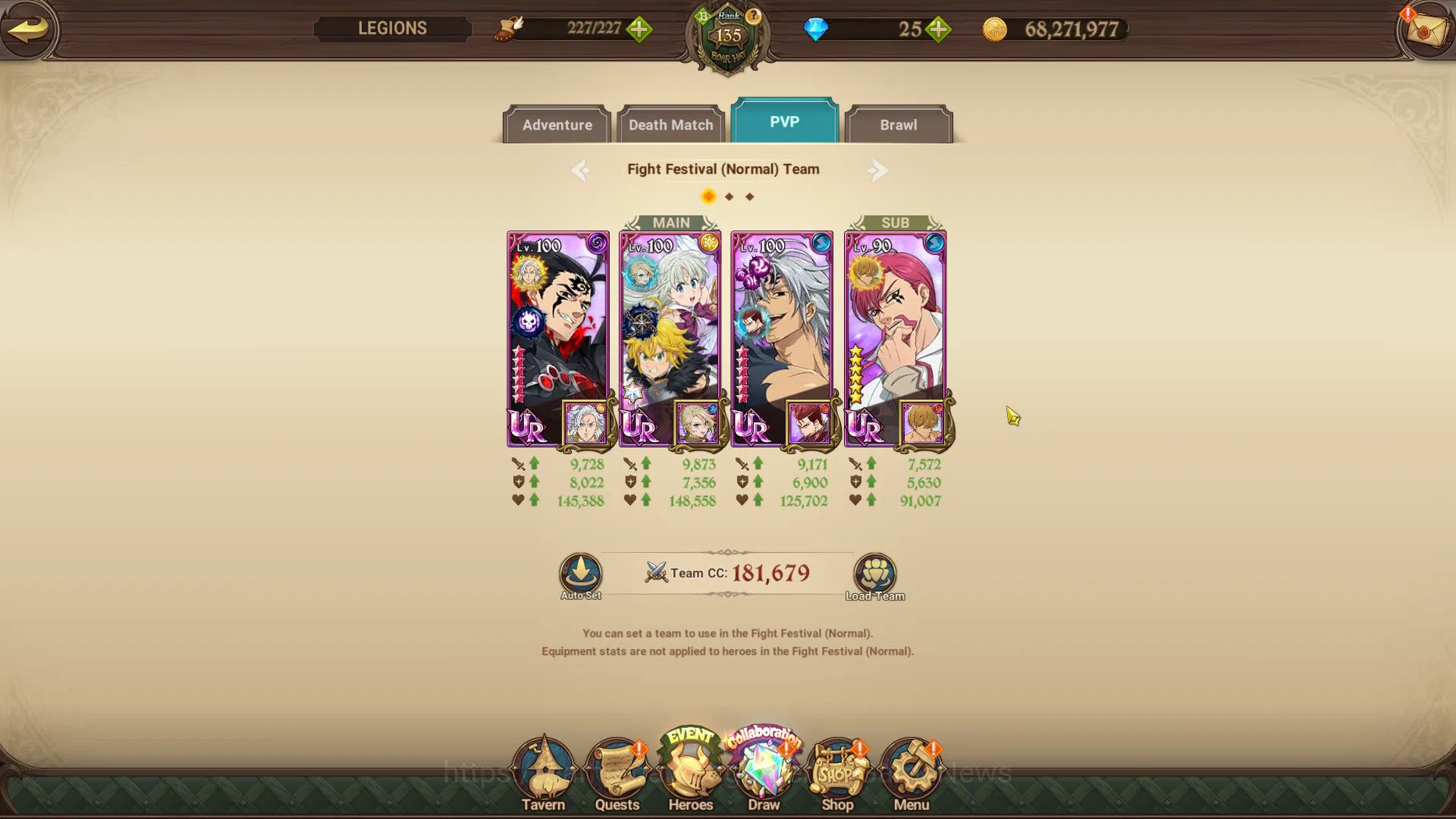 The Seven Deadly Sins: Grand Cross Accounts Endgame Asia|8,4M CC|8 LR+10 UR+Many Collab|Ludociel6/6,Diane6/6,HK 8