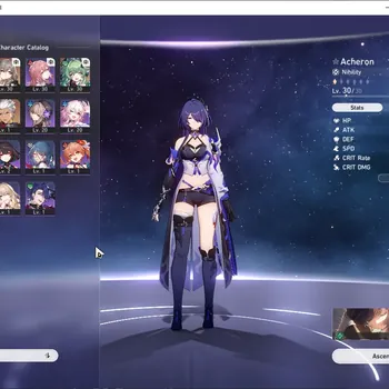Honkai Star Rail Accounts Starter Asia|TL 20|3 Limited Acheron,Huohuo,Archer & 1 Stadard Himeko|10 Special Pass+727