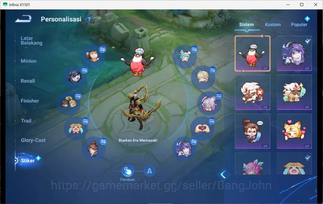 Honor of Kings Accounts GLOBAL | HERO 81, SKIN 61 stellar liu bei, blessed image 4