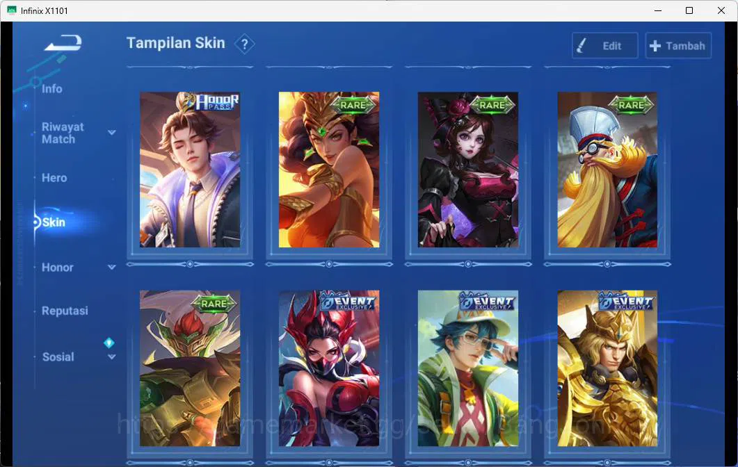 Honor of Kings Accounts GLOBAL | HERO 81, SKIN 61 stellar liu bei, blessed image 6