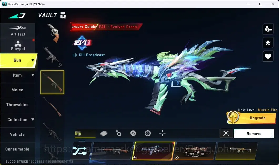 Blood Strike Accounts ASIA | 2 7DS | 2 AOT | 2 TR | 1 LIMITED-RPX | 12 U image 17