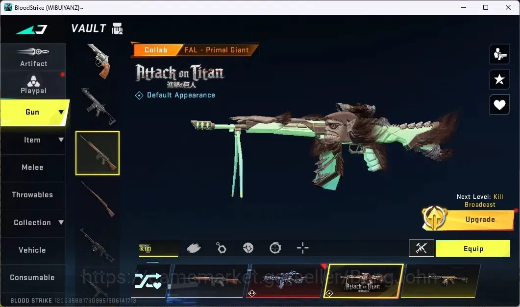 Blood Strike Accounts ASIA | 2 7DS | 2 AOT | 2 TR | 1 LIMITED-RPX | 12 U image 18