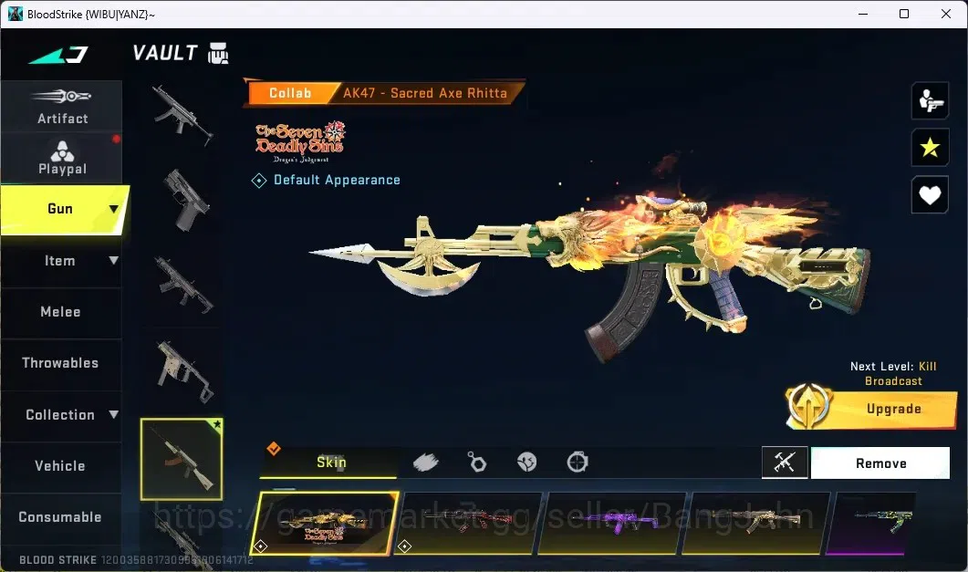 Blood Strike Accounts ASIA | 2 7DS | 2 AOT | 2 TR | 1 LIMITED-RPX | 12 U image 5