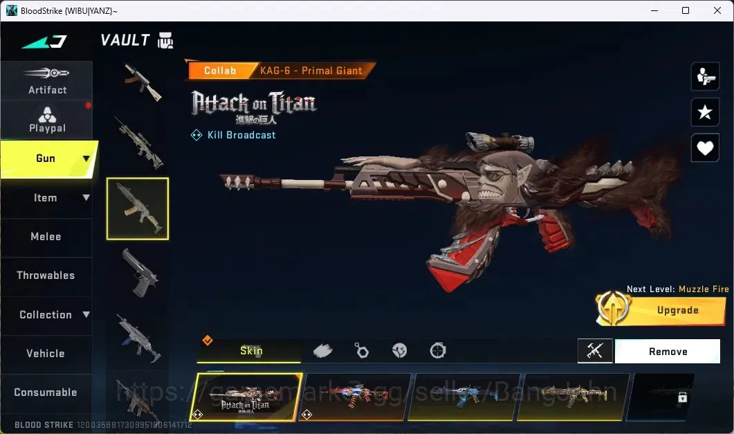 Blood Strike Accounts ASIA | 2 7DS | 2 AOT | 2 TR | 1 LIMITED-RPX | 12 U image 6