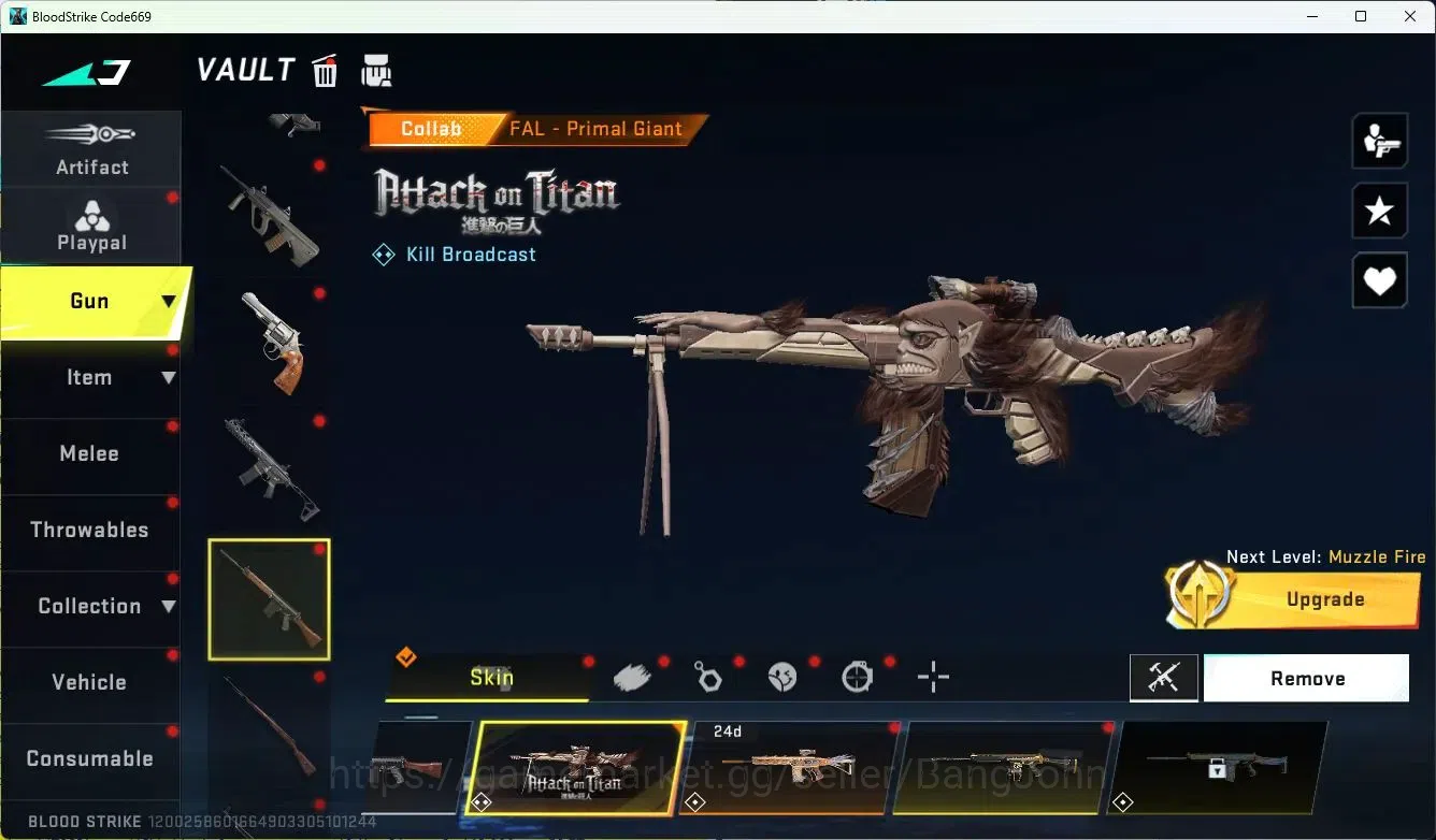 Blood Strike Accounts ASIA||COLLAB=AK47,KAG-6,M700,FAL,KAR98K,QBZ95,|LIM image 14