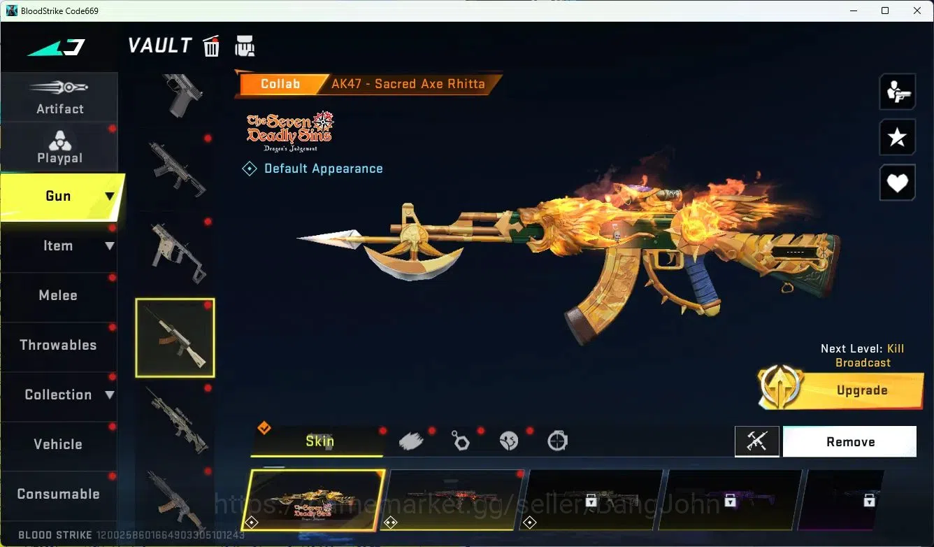 Blood Strike Accounts ASIA||COLLAB=AK47,KAG-6,M700,FAL,KAR98K,QBZ95,|LIM image 9