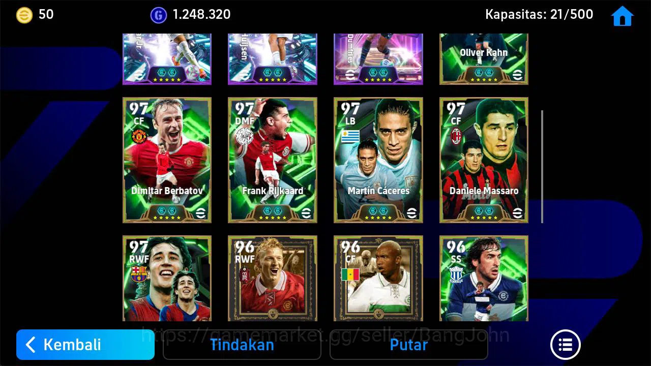 eFootball Accounts power 3183, epic johan Cruyff, legend rivaldo, Ney image 5