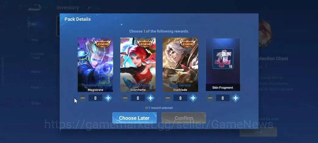Honor of Kings Accounts Hero 7|Starter with Legend Skin Selection Chest(Di image 4