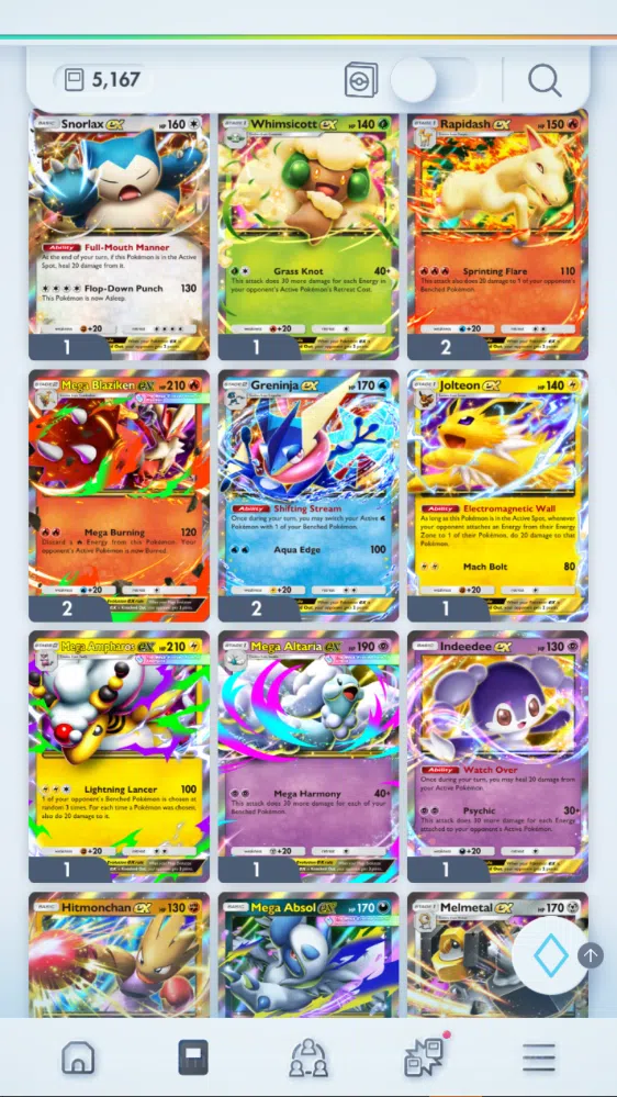 Pokémon TCG Pocket Accounts EN|5k+Card|110+ EX| 24Shiny (Lunala,Silvally,etc)  image 10