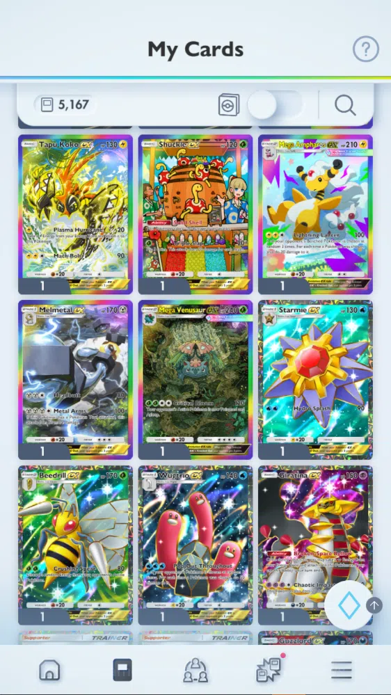 Pokémon TCG Pocket Accounts EN|5k+Card|110+ EX| 24Shiny (Lunala,Silvally,etc)  image 17