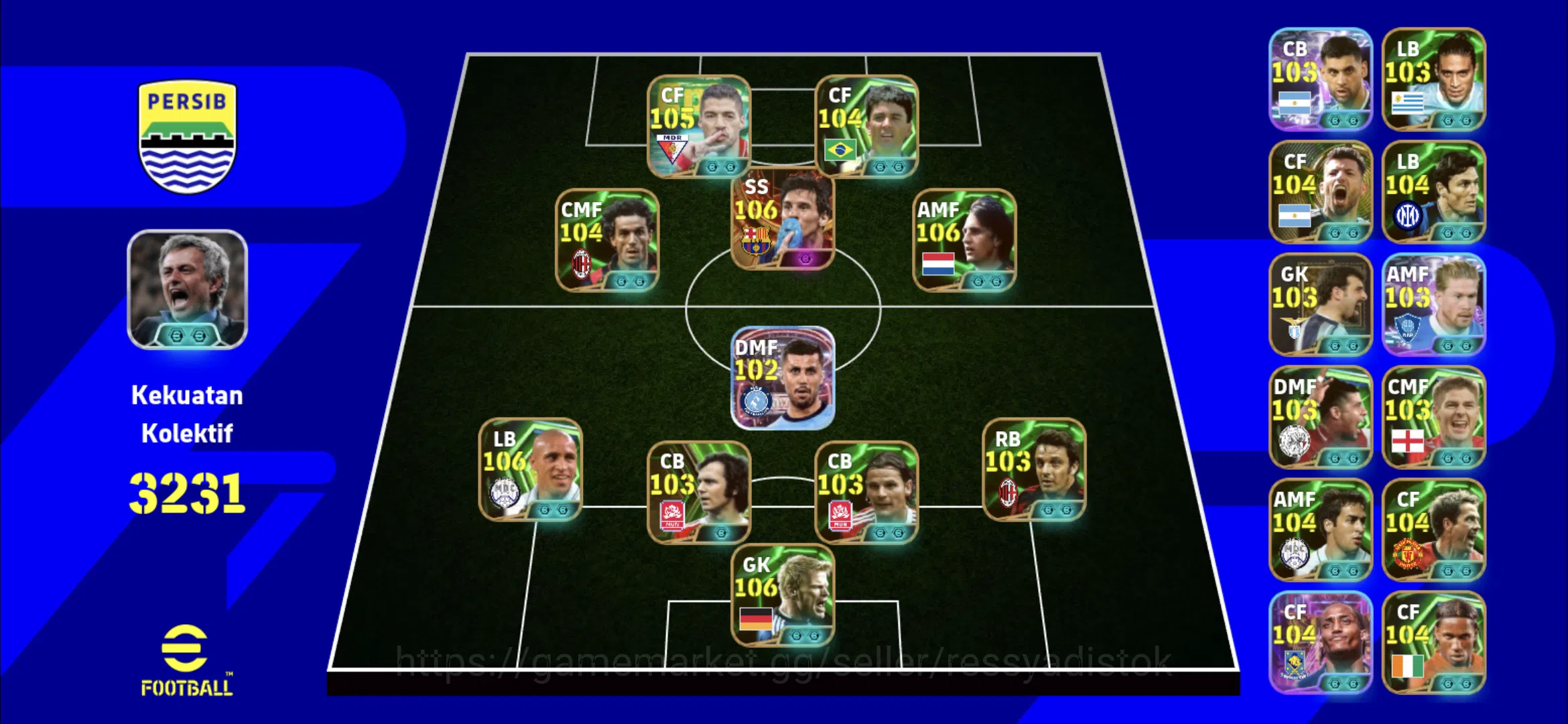eFootball Accounts Legends & Iconic Players EFOOTBALL OLD ACCOUNT | BIGTIME MESSI 2023, J CRUFF,BEBETO,ST RODRI,M ODO,L 1