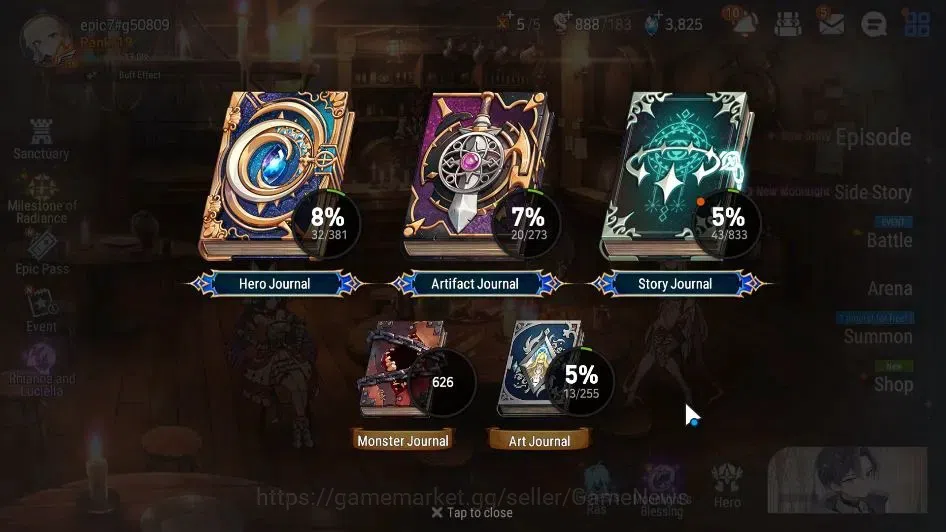 Epic Seven Accounts GLOBAL Unverif|New Era|1 ML(New Moon Luna)+TA Coli image 3