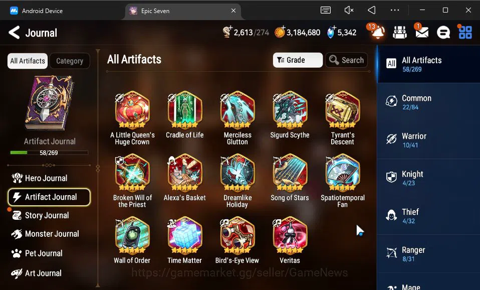 Epic Seven Accounts GLOBAL Unverif|New Era|7 ML(LOTScales,SP Politis,S image 13